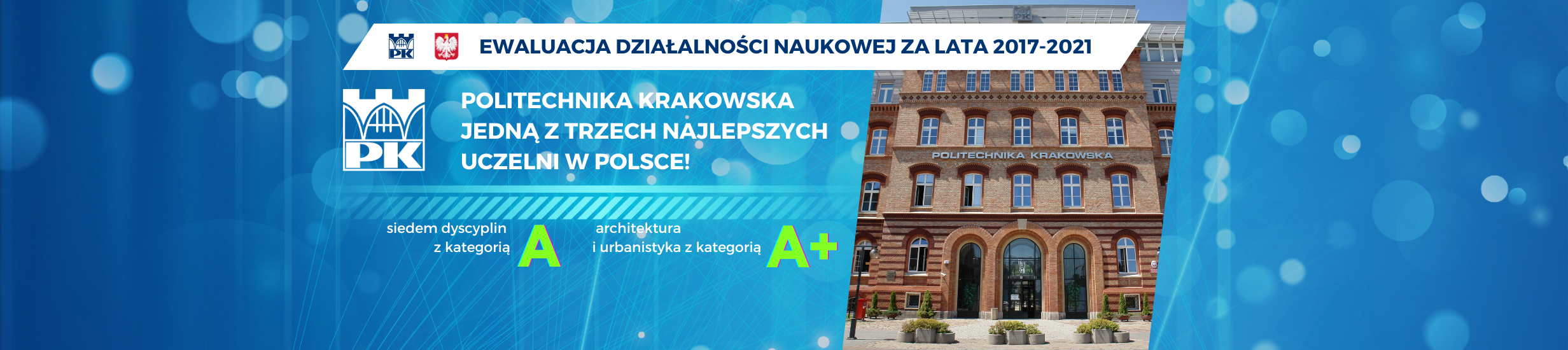 Politechnika Krakowska jedną z trzech najlepszych uczelni w Polsce!