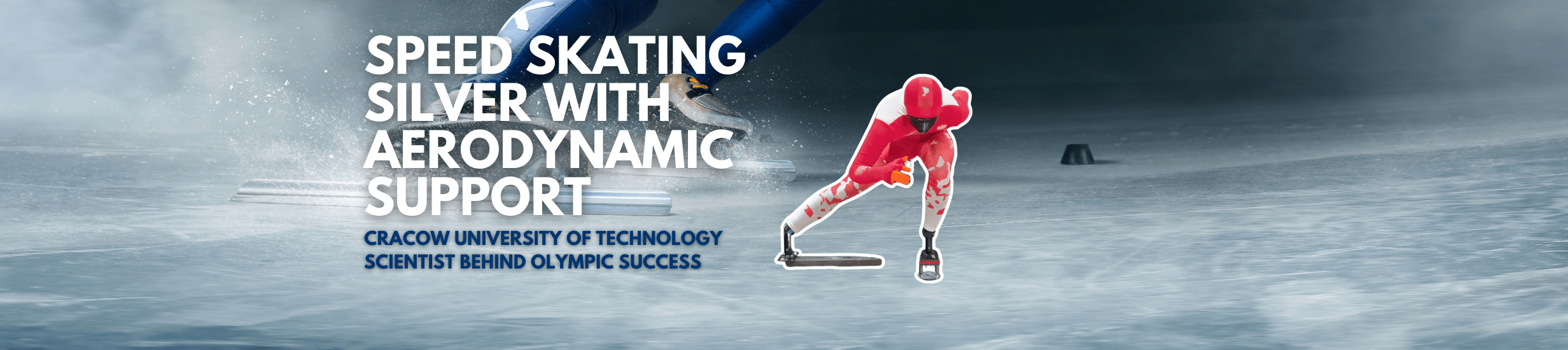 Speed Skating Olympic Silver with Aerodynamic Support from CUT
