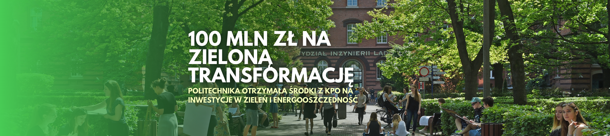 Mamy 100 mln zł z KPO na wielkie inwestycje w zieleń i energooszczędną transformację!