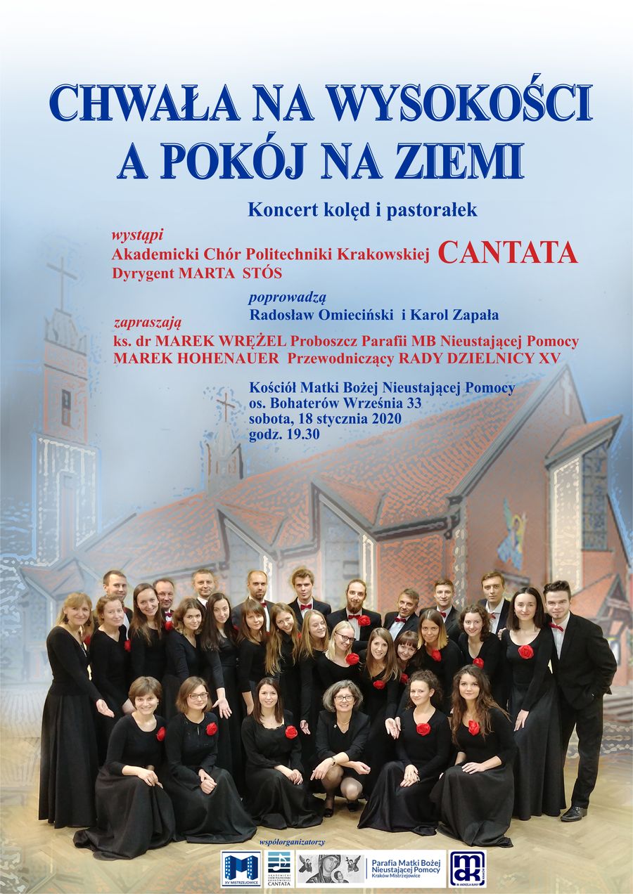 koncert chóru Cantata - plakat