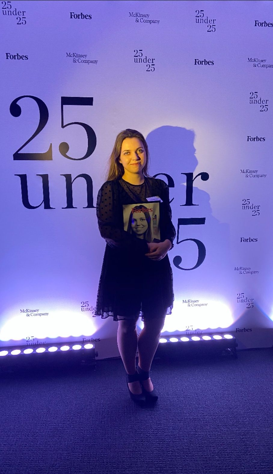 Monika Topa-Skwarczyńska w czasie gali konkursu „25 under 25” 